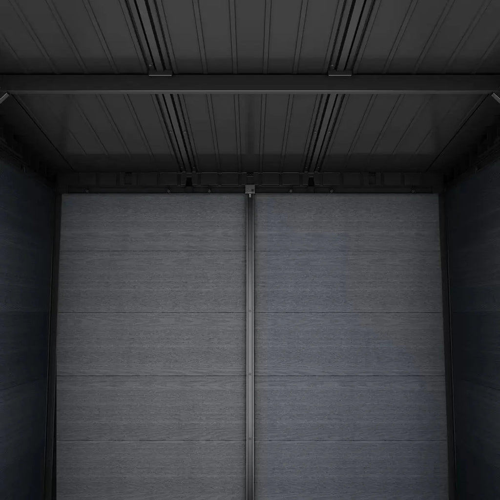 Keter 11x 7 Cortina Heavy Duty Plastic Pent Shed – Dark Grey