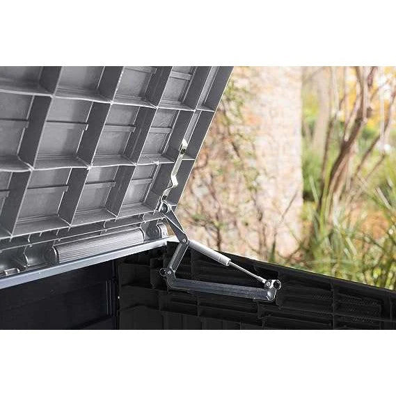 Keter Store It Out Nova 880L Storage Box (with pistons) – Dark Grey with Light Grey Lid