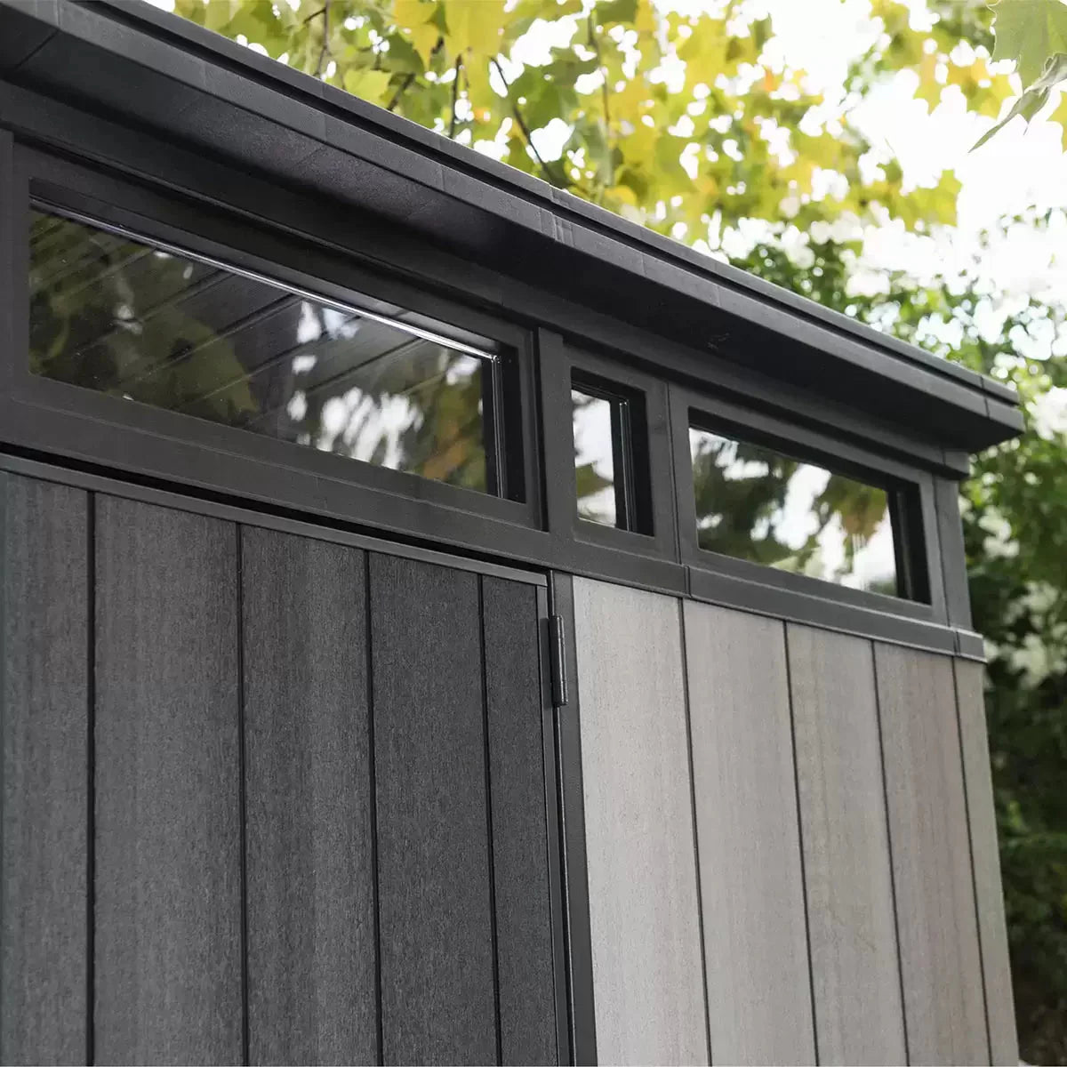 Keter 9x 7 Artisan Heavy Duty Plastic Pent Shed – Grey