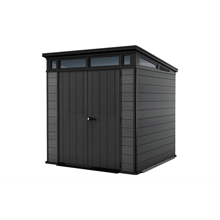 Keter 7x 7 Cortina Heavy Duty Plastic Pent Shed – Dark Grey