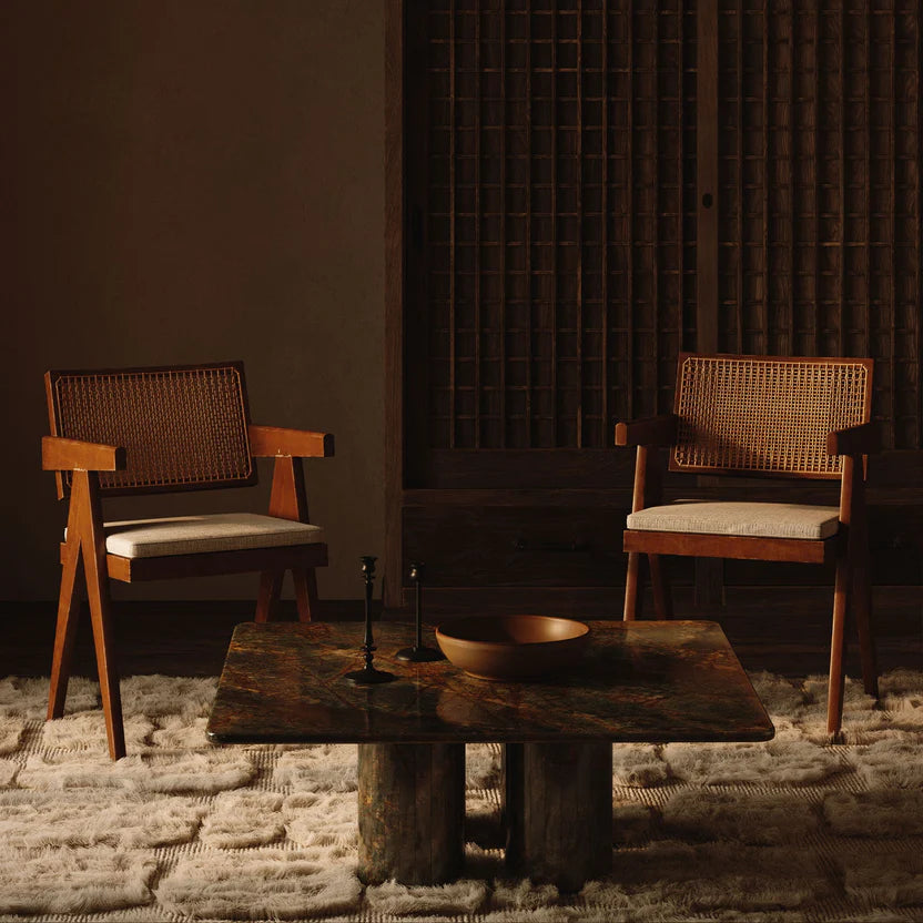 Nardelli Marble Coffee Table, Forest Green