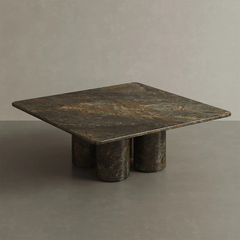 Nardelli Marble Coffee Table, Forest Green