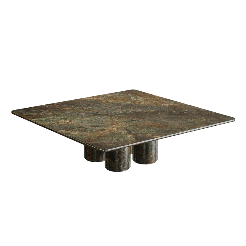 Nardelli Marble Coffee Table, Forest Green