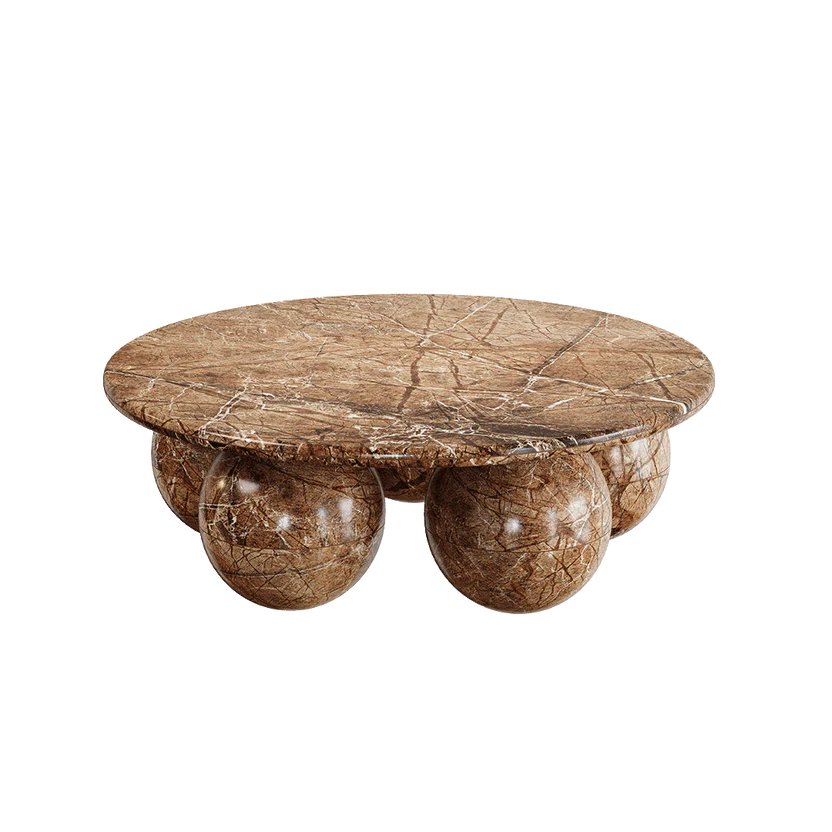 Sellano Marble Coffee Table, Mocha