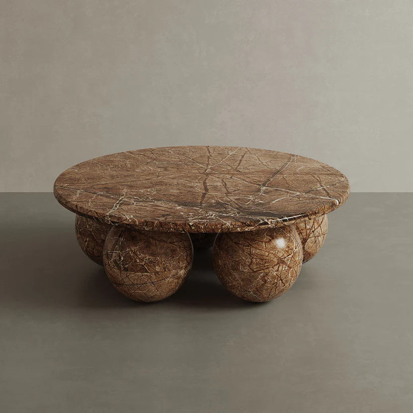 Sellano Marble Coffee Table, Mocha