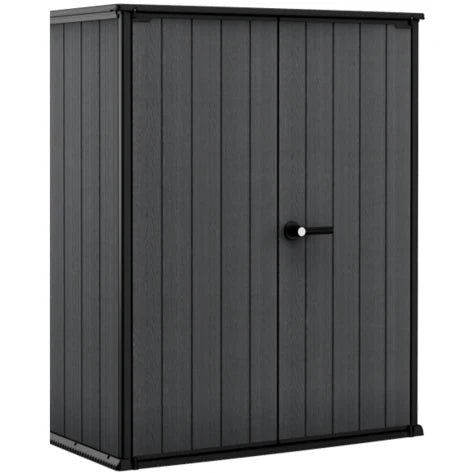 Keter 4×2 Cortina Alto Heavy Duty Vertical Plastic Garden Shed with Shelves