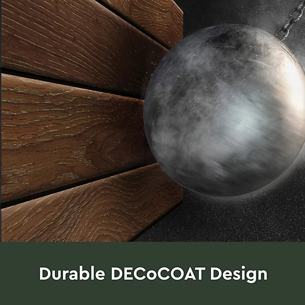 Keter Signature Decocoat Walnut 2020L Pent Garden storage 6×3 ft (H)1325mm (W)1905mm